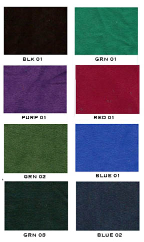 Nylon Poker Fabric Sample Colors